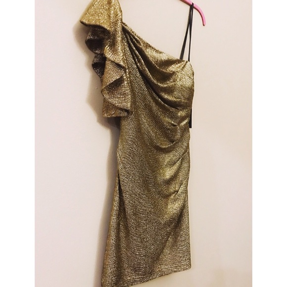 Metallic Party Dress. - Picture 3 of 6
